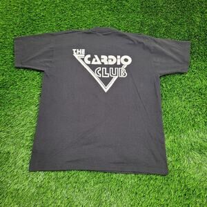 Vintage 80s Cardio Club Marathon Runner Shirt XL 23x28 USA